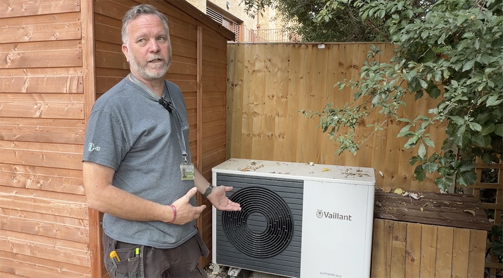 Heating and hot water system in the Eastfields houses